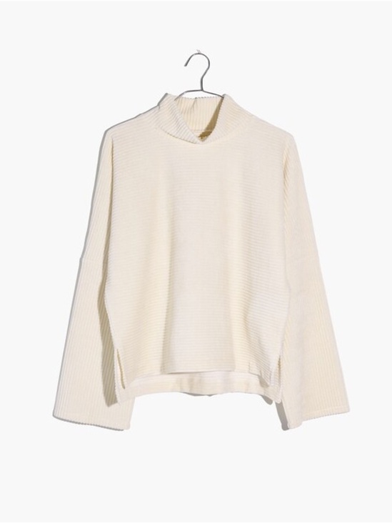 Madewell Sweaters - Texture & Thread Velour Corduroy Mockneck Top